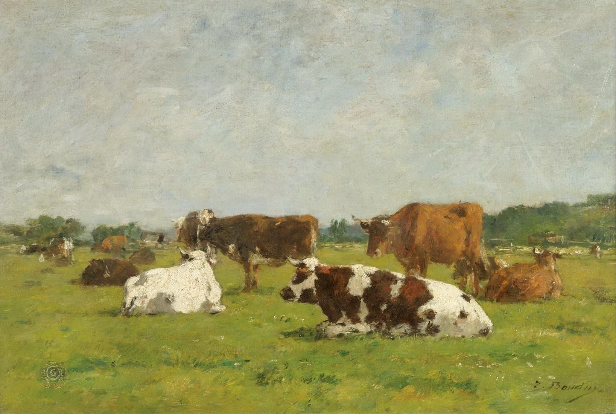 Эжен буден коровы